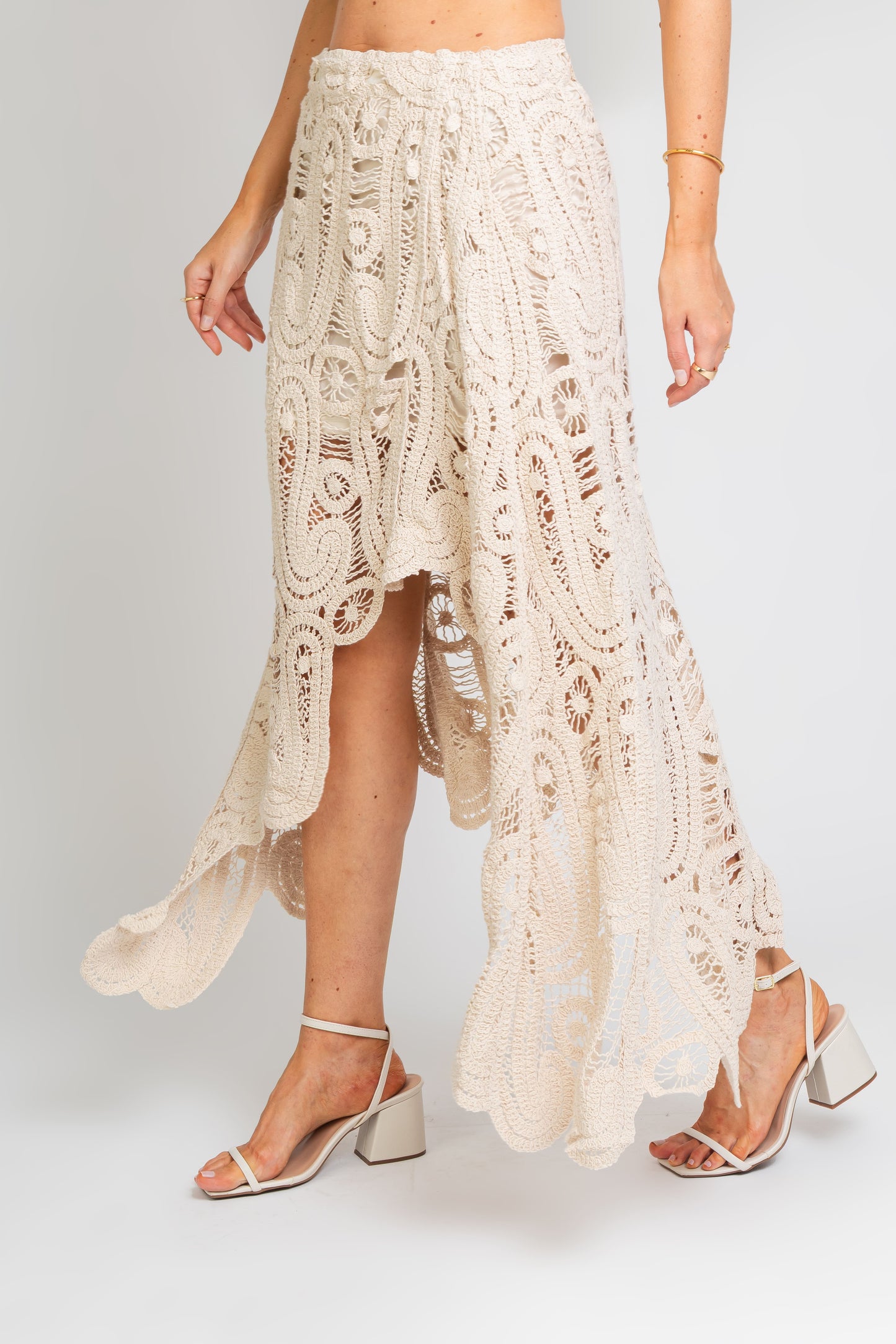 Conjunto Boho em Crochê Cru