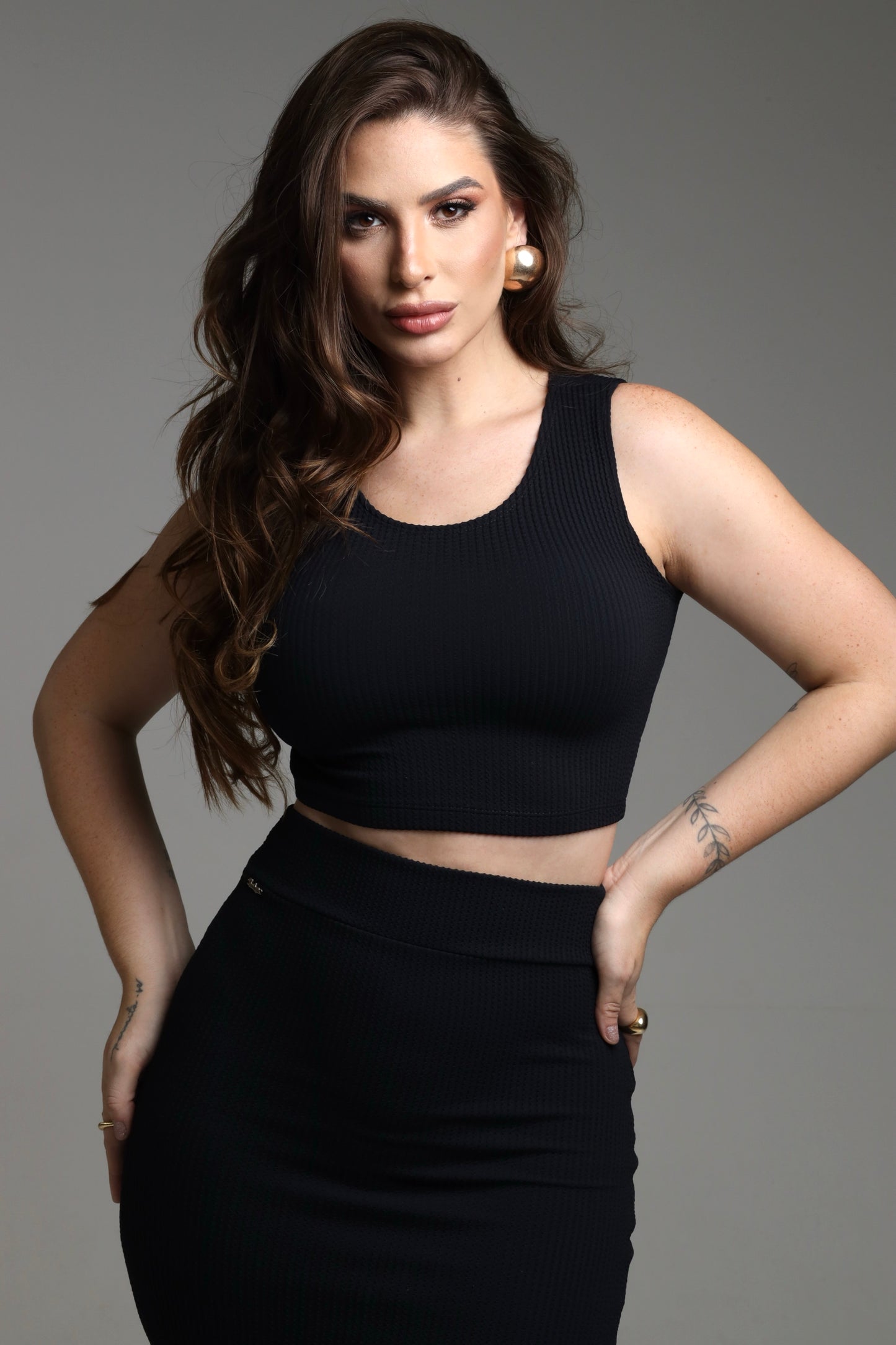 Conjunto Poliamida com Alta Compressão Preto