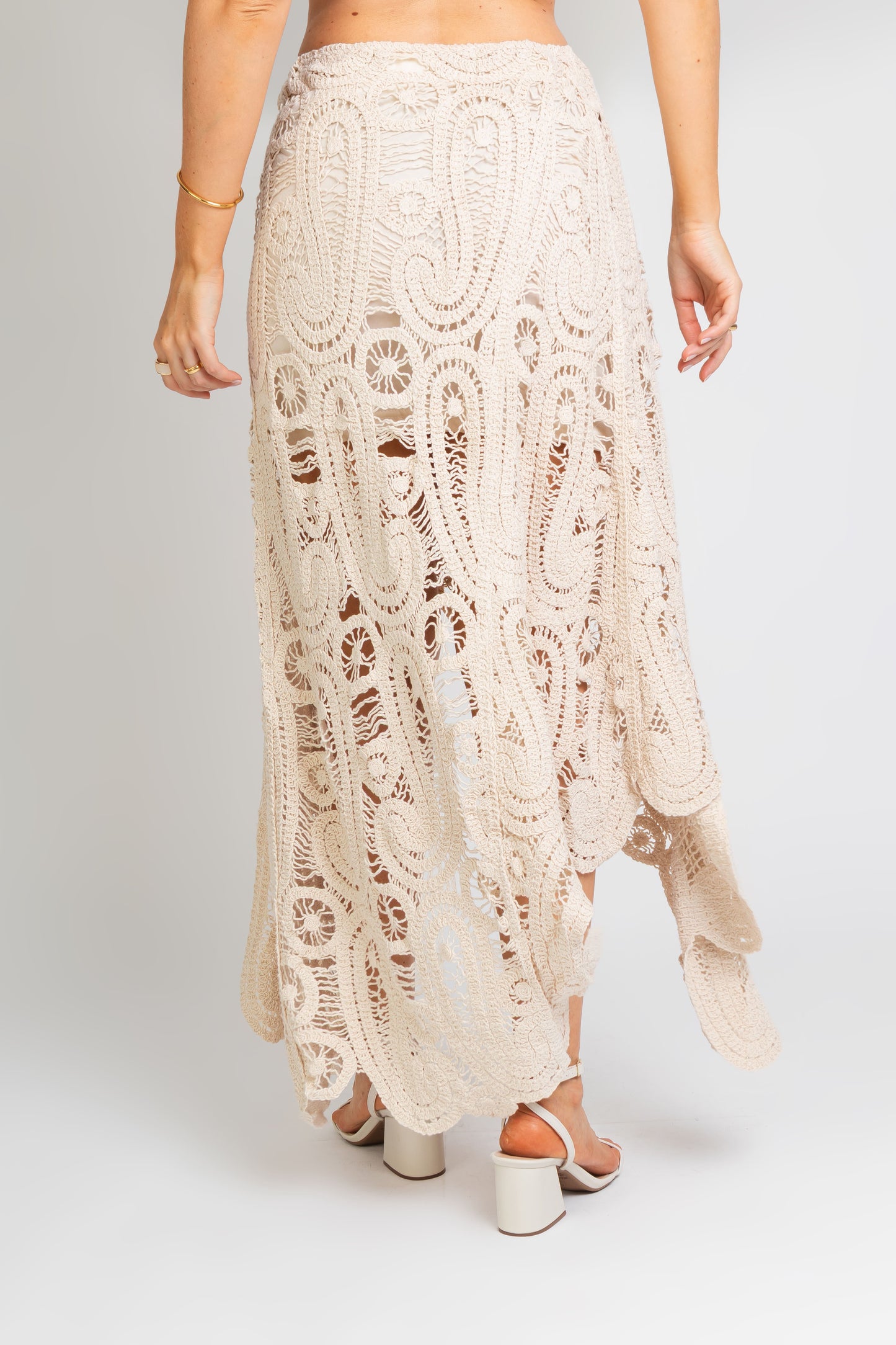 Conjunto Boho em Crochê Cru