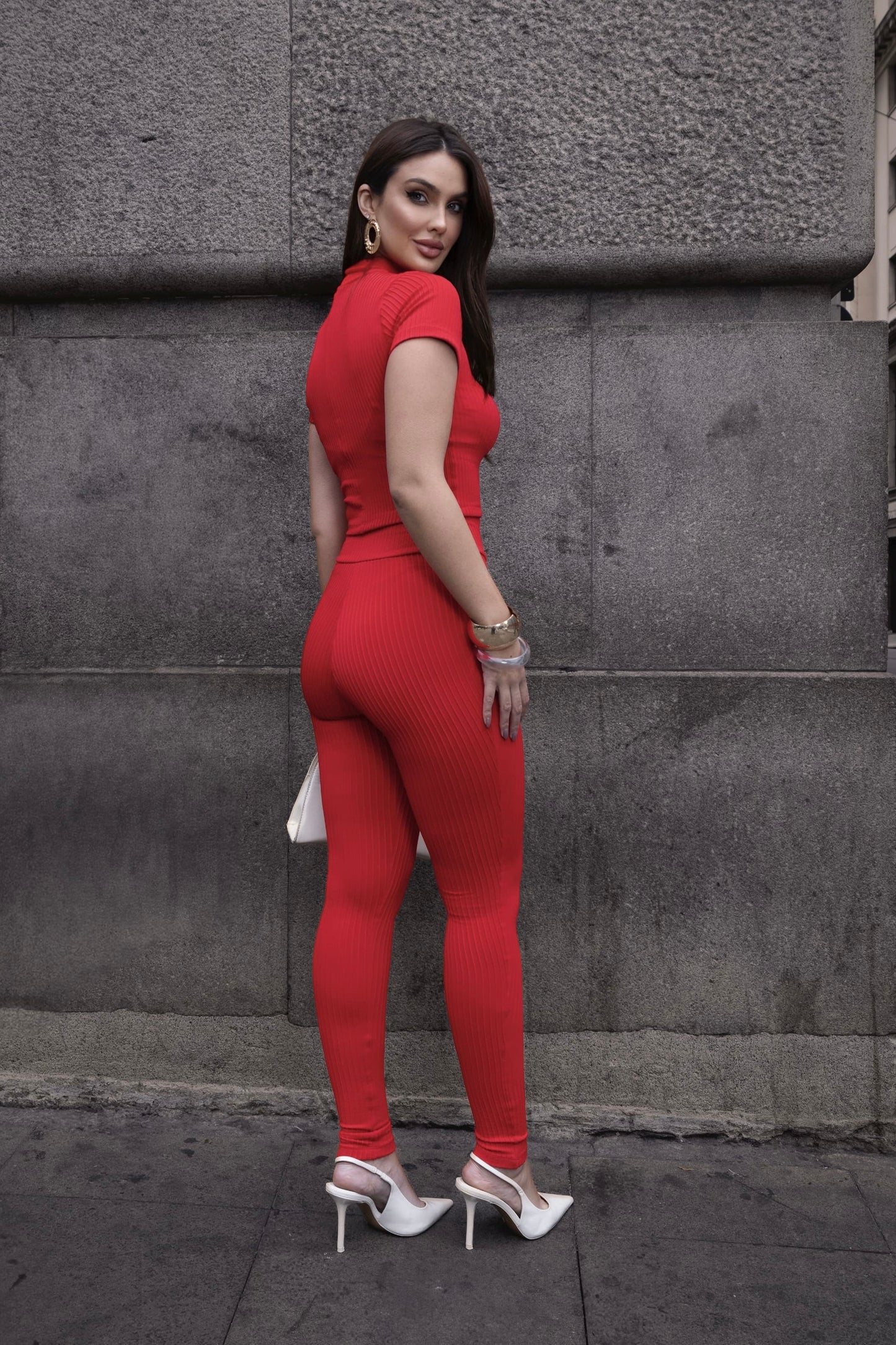 Conjunto Poliamida com Alta Compressão Vermelho