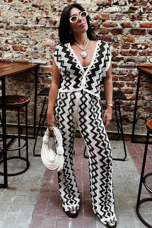 Conjunto Crochê Preto