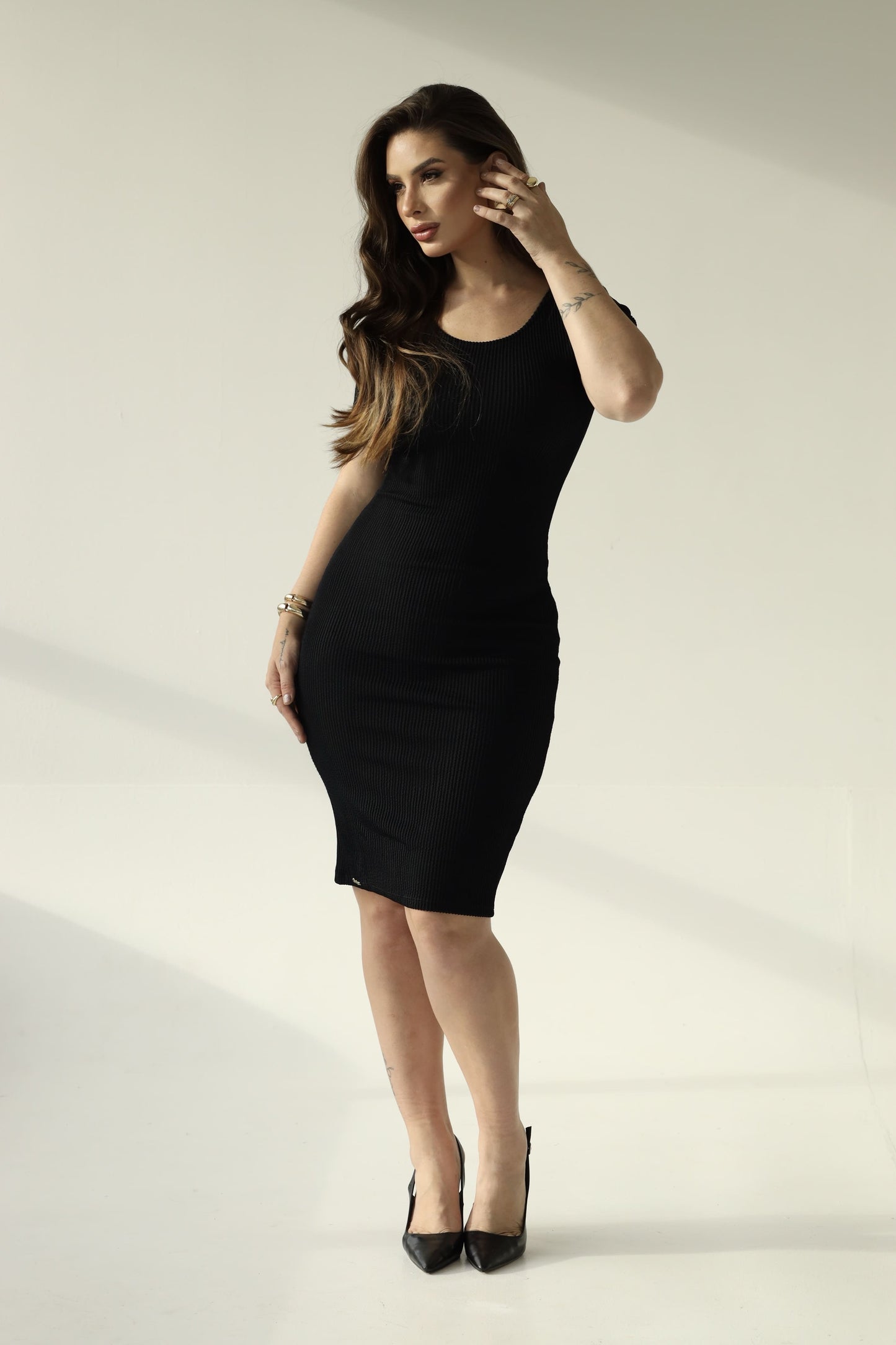 Vestido Poliamida com Alta Compressão Preto