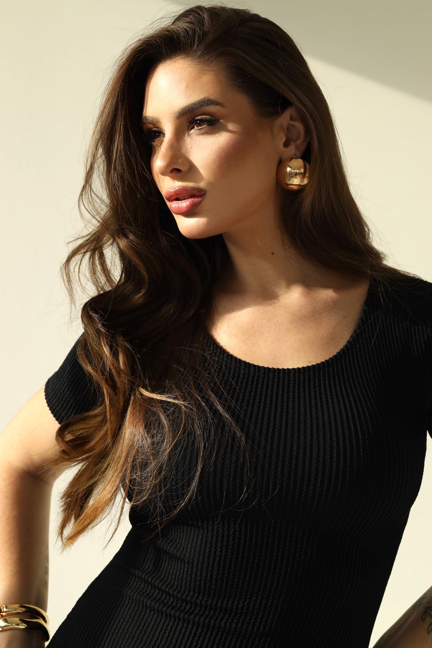 Vestido Poliamida com Alta Compressão Preto