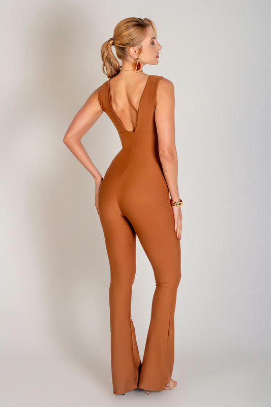 Macacão Poliamida Ultra Modelador Chocolate