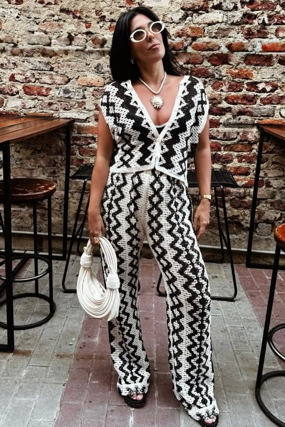 Conjunto Crochê Preto