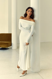 Vestido Poliamida Longo Ombro a Ombro OFF