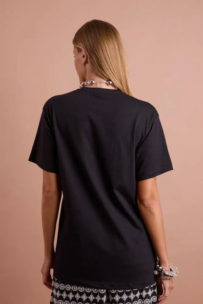 Camisa Oversized Algodão Preto