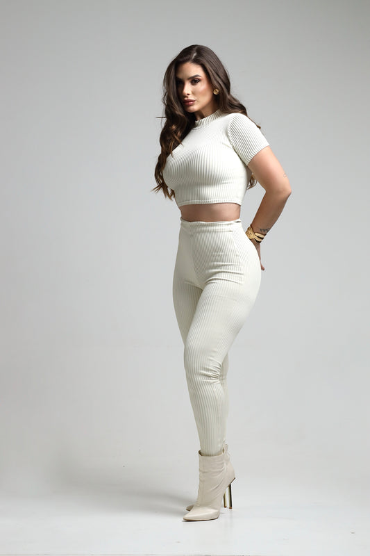 Cropped Gola Alta em Poliamida OFF