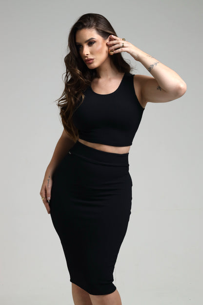 Conjunto Poliamida com Alta Compressão Preto