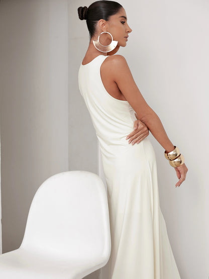 Vestido Poliamida Longo Regata Off